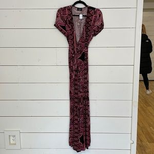 Vici Patterned Maxi Dress, Size L